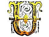 Decorative letter U